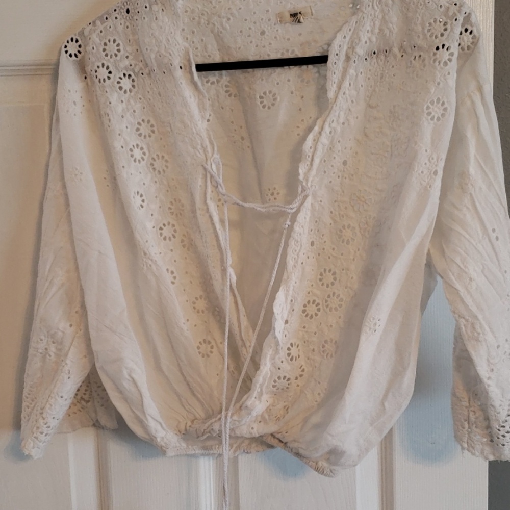 Lace crop top